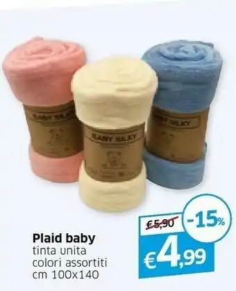 Famila Plaid Baby Tinta Unita offerta
