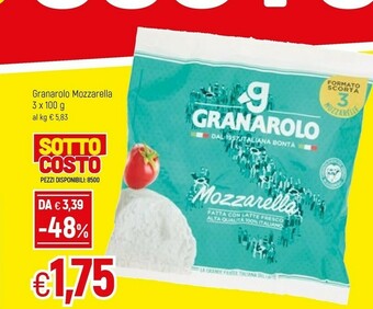 Famila Granarolo Oggi Puoi Mozzarella 300 G(ml) offerta
