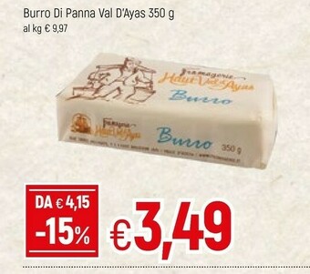 Famila Burro Di Panna Val D'Ayas offerta