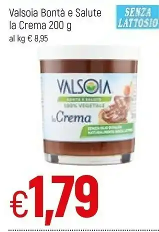 Famila Valsoia Crema al cioccolato offerta