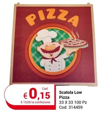 Centro Cash Scatola Low Pizza 33 x 33 100 Pz offerta