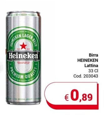 Centro Cash Birra HEINEKEN Lattina 33 CI offerta