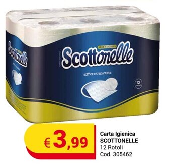 Centro Cash Carta Igienica SCOTTONELLE 12 Rotoli offerta