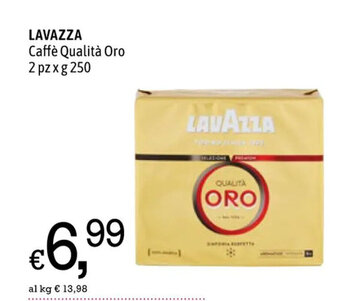 LAVAZZA Caffè Qualità Oro 2 pz x g 250