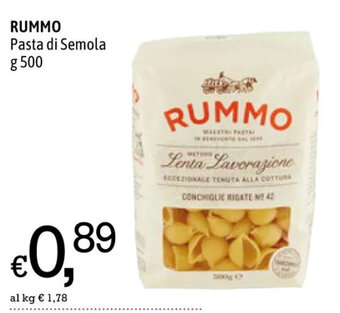 A&O RUMMO Pasta di Semola g 500 offerta