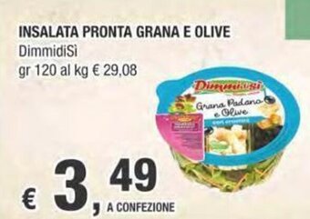 Crai INSALATA PRONTA GRANA E OLIVE DimmidiSì gr 120 offerta
