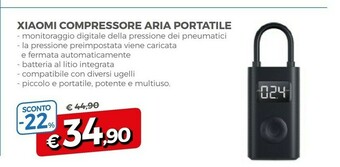 Famila Xiaomi Compressore Aria Portatile offerta