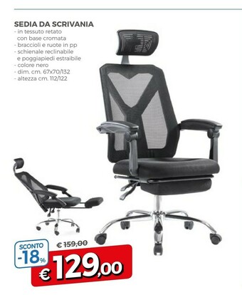 Famila Sedia Da Scrivania offerta