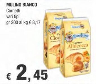 Crai MULINO BIANCO Cornetti vari tipi gr 300 offerta