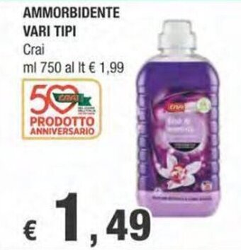 Crai AMMORBIDENTE VARI TIPI Crai ml 750 offerta