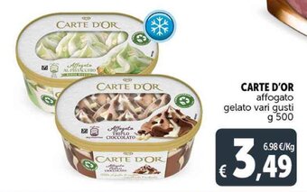 Deco Supermercati CARTE D'OR affogato gelato vari gusti g 500 offerta