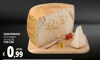 Deco Supermercati GRAN MORAVIA formaggio da tavola offerta