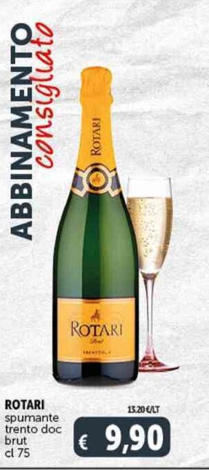 Deco Supermercati ROTARI spumante trento doc brut cl 75 offerta