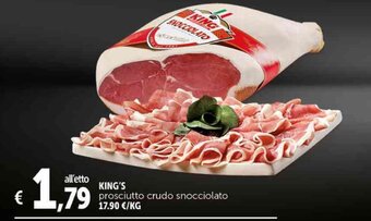 Deco Supermercati KING'S prosciutto crudo snocciolato offerta