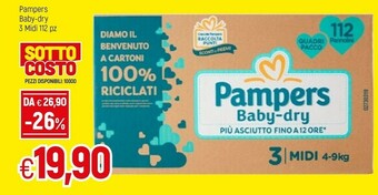 Famila Pampers Baby Dry offerta