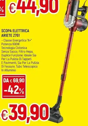 Famila Ariete Scopa elettrica offerta