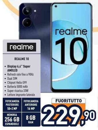 Unieuro REALME 10 • Display 6,4" Super AMOLED offerta