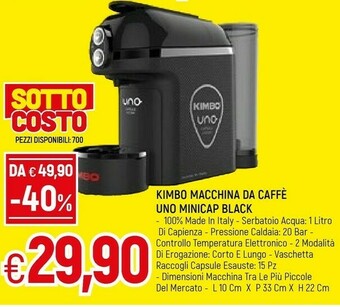 Famila Kimbo Macchina del caffè offerta
