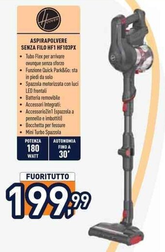 ASPIRAPOLVERE SENZA FILO HF1 HF103PX