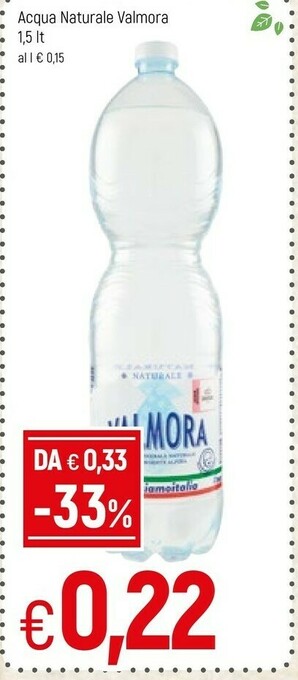 Famila Valmora Acqua Minerale Naturale 1500 G(ml) offerta