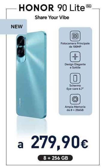 Unieuro HONOR 90 Lite offerta