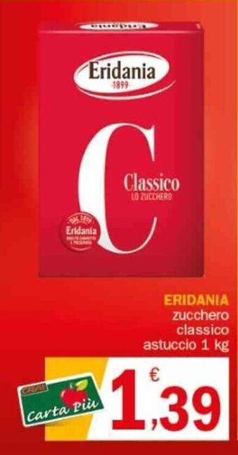 Crai ERIDANIA zucchero classico astuccio 1 kg offerta