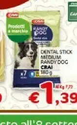 Crai Crai Dental Stick Medium Randy Dog 180 G offerta