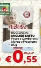 Crai Morando Miglior Gatto Bocconcini Pesce E Gamberetti 85 G offerta