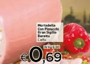 Crai Beretta Mortadella Con Pistacchi Gran Siglio offerta