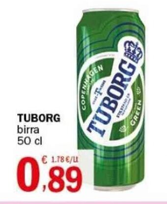 Crai TUBORG birra 50 cl offerta