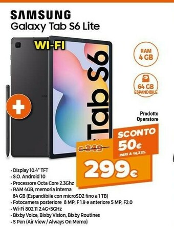 Expert Samsung Galaxy Tab S6 Lite offerta