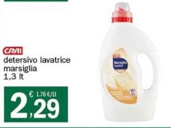 Crai CRAI detersivo lavatrice marsiglia 1,3 It offerta