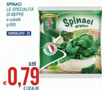 MD Discount Spinaci Le Specialità Di Beppe A Cubetti offerta