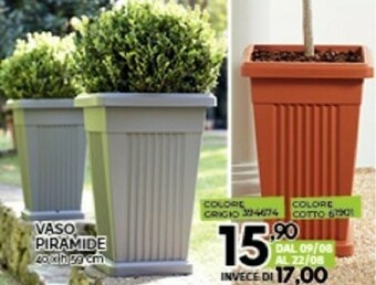 Orizzonte Vaso Piramide offerta