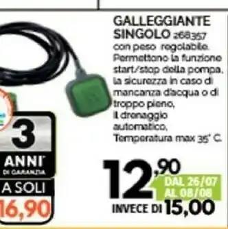 Galleggiante Singolo 268357