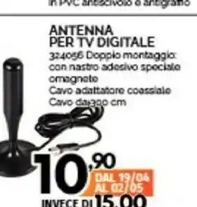 Orizzonte Antenna Per Tv Digitale 324056 offerta