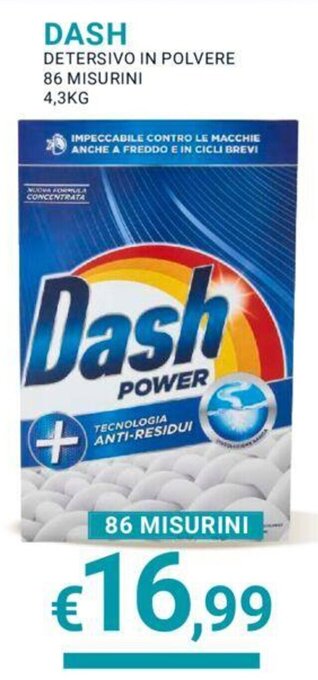 Eté DASH DETERSIVO IN POLVERE 86 MISURINI 4,3KG offerta
