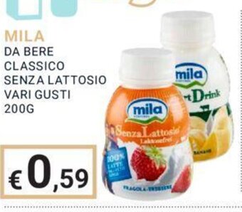 Eté MILA DA BERE CLASSICO SENZA LATTOSIO VARI GUSTI 200G offerta