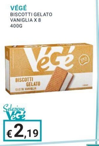 Eté VÉGÉ BISCOTTI GELATO VANIGLIA X 8 400G offerta