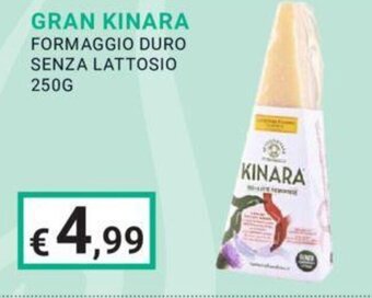 Eté GRAN KINARA FORMAGGIO DURO SENZA LATTOSIO 250G offerta