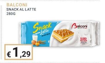 Eté BALCONI SNACK AL LATTE 280G offerta