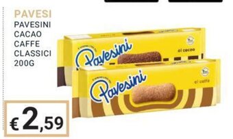 Eté PAVESI PAVESINI CACAO CAFFE CLASSICI 200G offerta