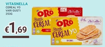 Eté VITASNELLA CEREAL YO VARI GUSTI 253G offerta