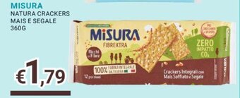 Eté MISURA NATURA CRACKERS MAIS E SEGALE 360G offerta