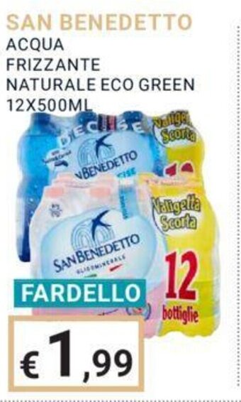 Eté SAN BENEDETTO ACQUA FRIZZANTE NATURALE ECO GREEN 12X500ML offerta
