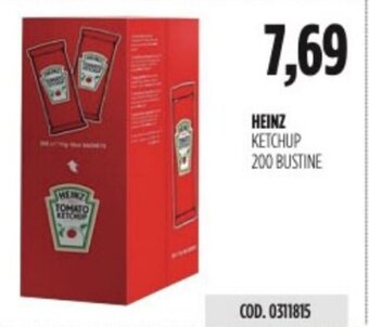 Carico Cash & Carry HEINZ KETCHUP 200 BUSTINE offerta