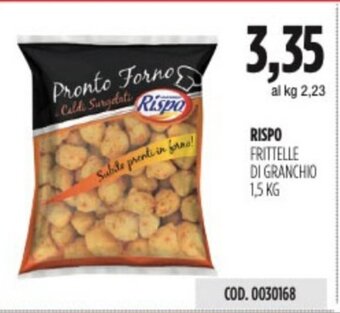 Carico Cash & Carry RISPO FRITTELLE DI GRANCHIO 1,5 KG offerta