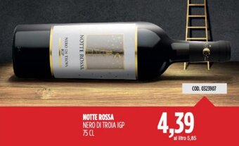 Carico Cash & Carry NOTTE ROSSA NERO DI TROIA IGP 75 CL offerta