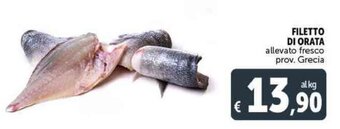 Deco Supermercati FILETTO DI ORATA allevato fresco offerta