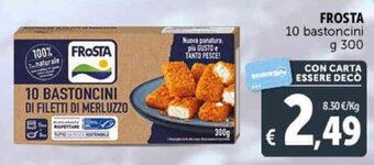 Deco Supermercati FROSTA 10 bastoncini g 300 offerta